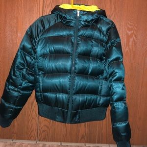 The North Face Emerald Green Ski jacket with hood